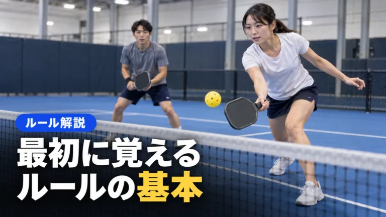 ピックルボール ルールを初心者向けに簡単整理｜サーブと得点