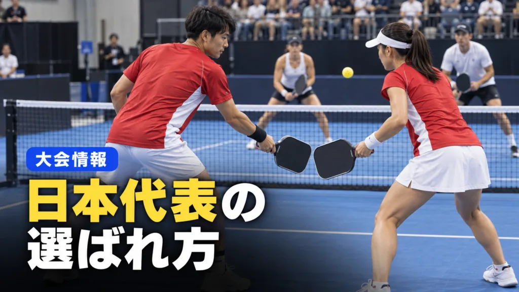 ピックルボール日本代表の選ばれ方と出場大会｜2025年の選考と今