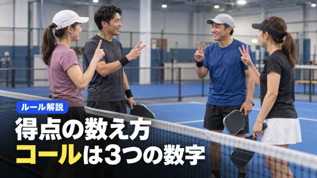 ピックルボール 得点の数え方｜スコアコールの読み上げ順