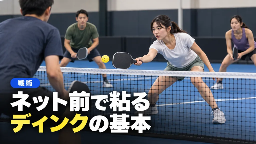 ピックルボール ディンクの打ち方と狙う場所