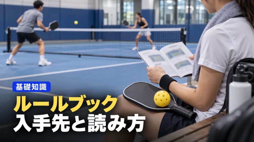 ピックルボール ルールブックの入手先と読み方
