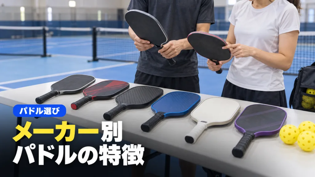ピックルボール パドルのメーカー一覧｜国内公式の有無と特徴