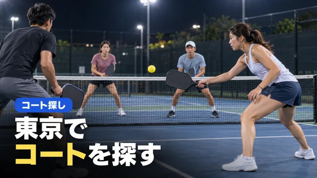 ピックルボール 東京でできる場所｜専用コート5か所と体験先