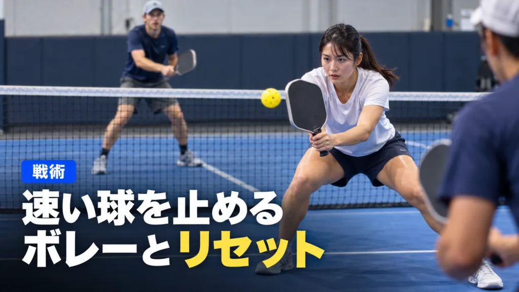 ピックルボール ボレーとリセットの使い分け
