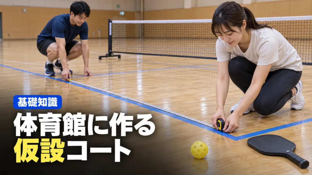 ピックルボール コートの作り方｜ラインと寸法
