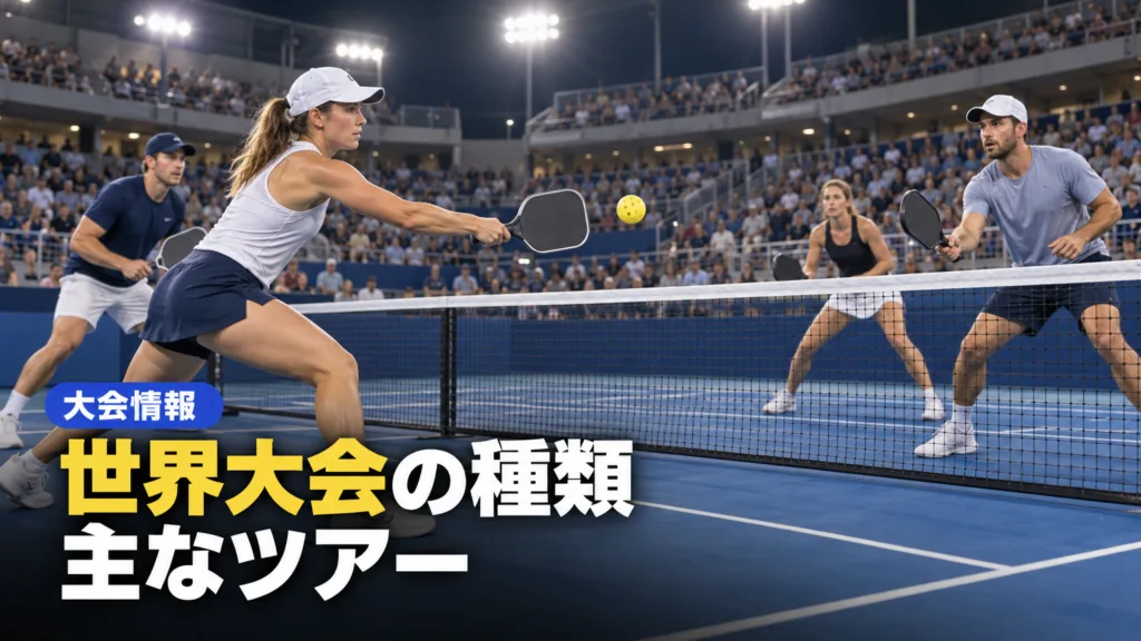 ピックルボール 世界大会の種類と主なツアー