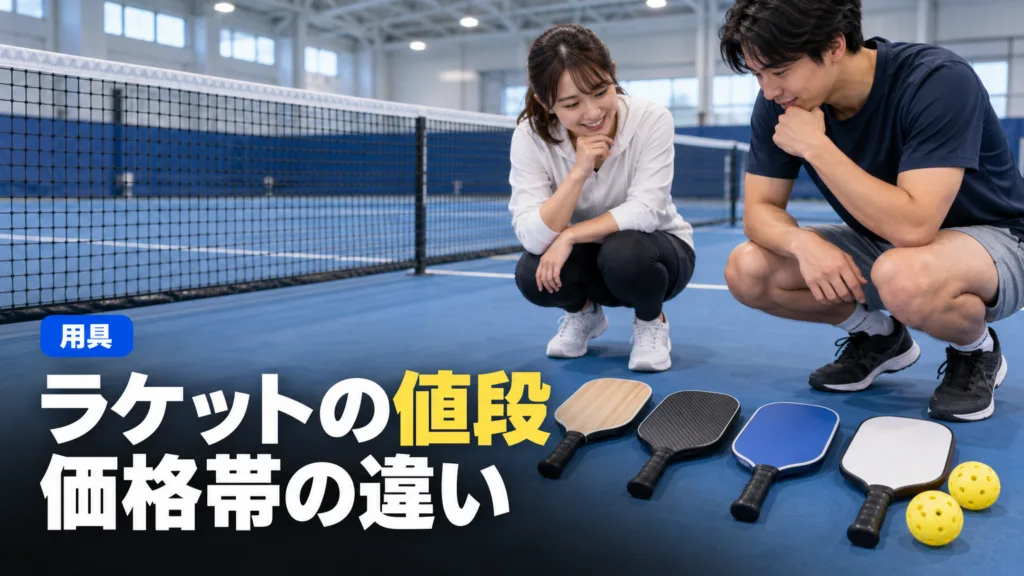 ピックルボール ラケットの値段と価格帯｜ダイソーとの違い