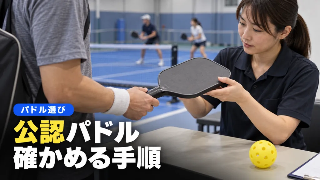ピックルボール 公認パドルの確認方法｜一覧の検索と大会要項