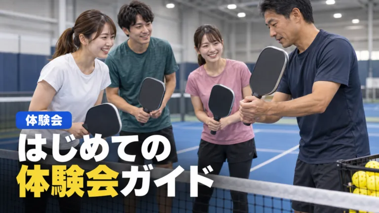 ピックルボール 体験会の探し方と当日の流れ・持ち物