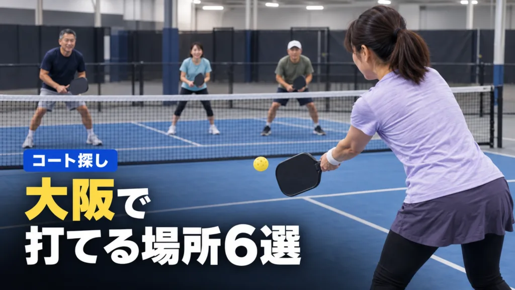 ピックルボール 大阪のコートと体験できる場所6か所