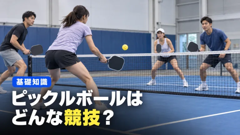 ピックルボールとは？コートの広さ・用具・ルールの全体像