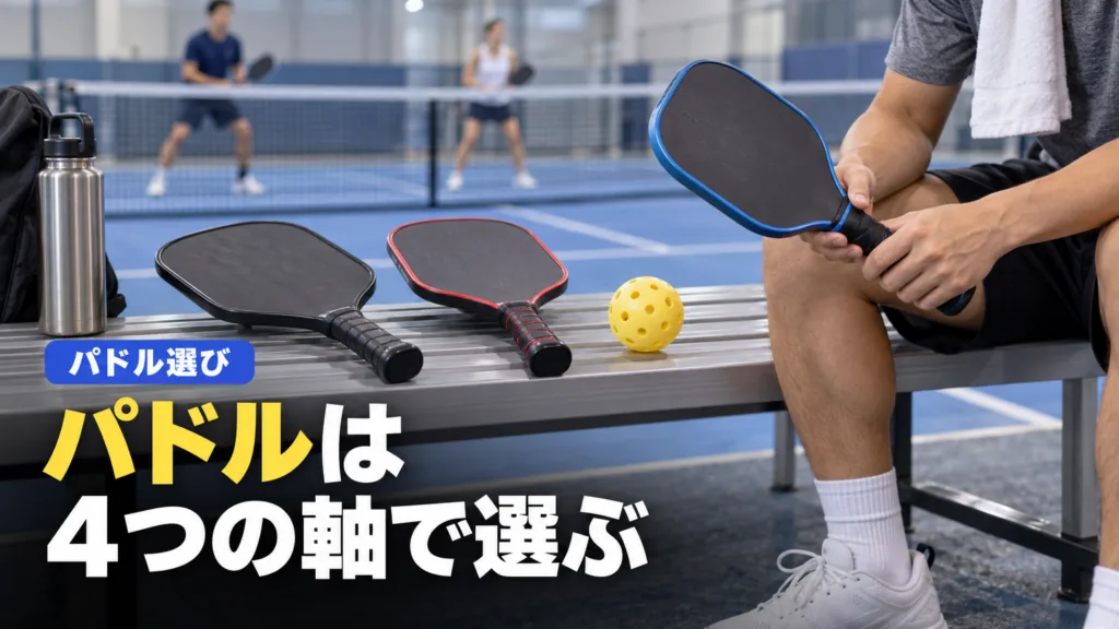 ピックルボール パドルおすすめの絞り込み方｜4つの軸で比較