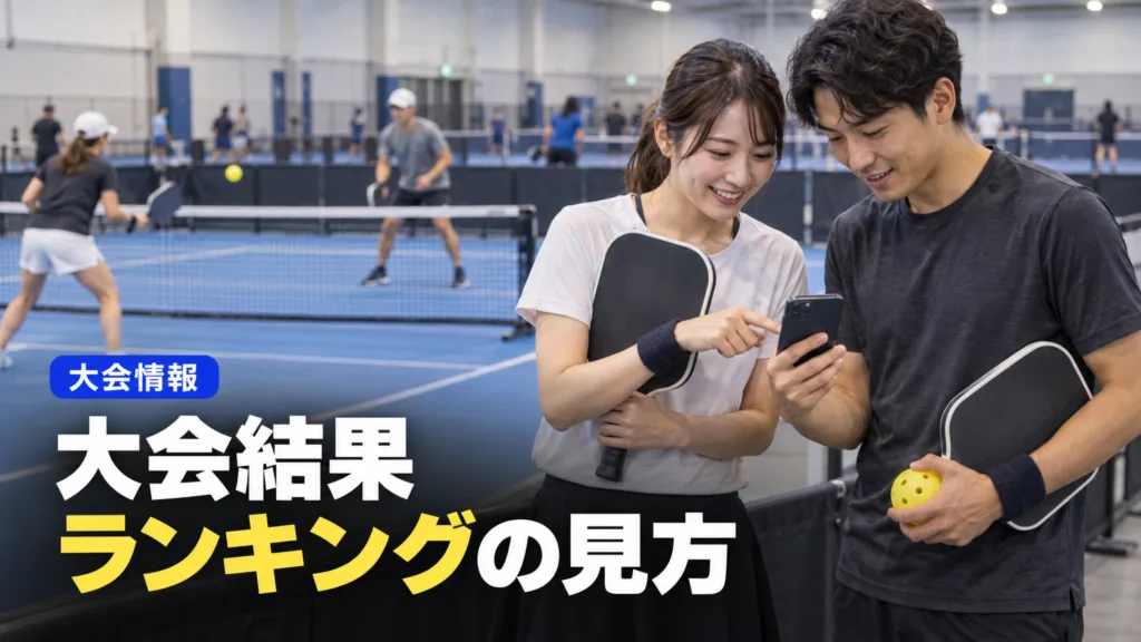 ピックルボール 大会結果の調べ方｜ドロー・ランキング・DUPR