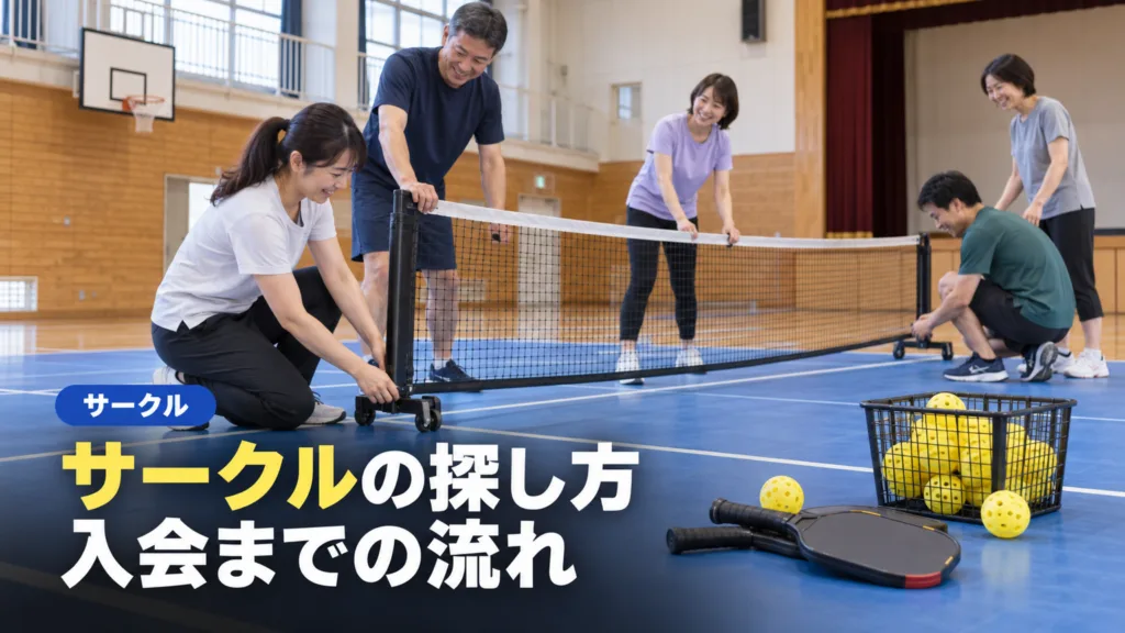 ピックルボール サークルの探し方｜入会までの流れと決まり