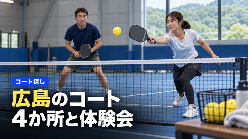 ピックルボール 広島で打てる4か所｜料金と予約の入口と体験会