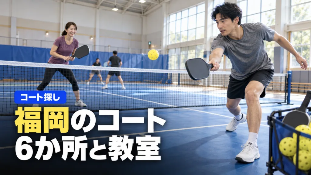 ピックルボール 福岡で打てる6か所｜専用コート・無料コート・教室