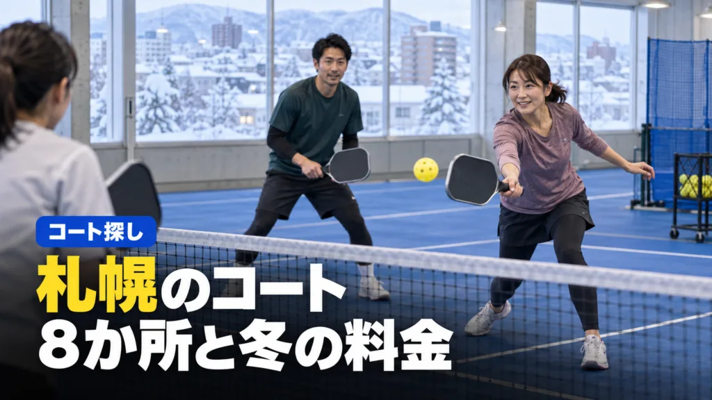 ピックルボール 札幌・北海道で打てる8か所｜専用コートと教室の料金