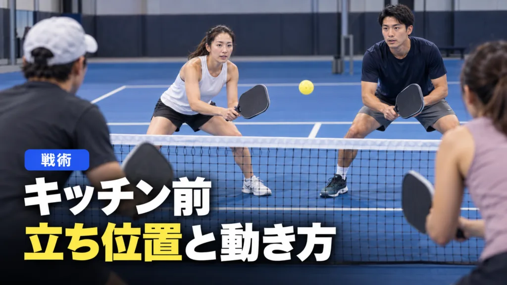 ピックルボール キッチン前の立ち位置と動き方