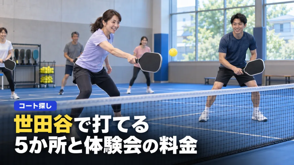 ピックルボール 世田谷で打てる5か所｜ティップネス4店と体験会