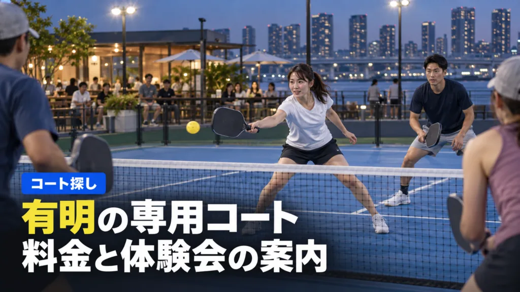 ピックルボール 有明｜Pacific PICKLE CLUBの料金・体験会・予約