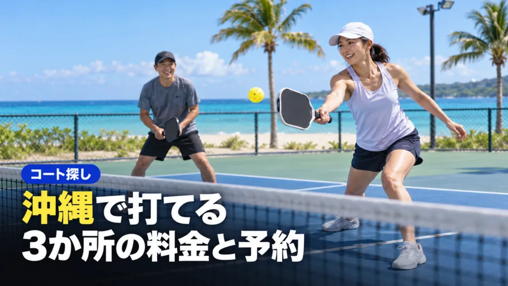 ピックルボール 沖縄で打てる3か所｜北谷・中城・恩納村の料金と予約