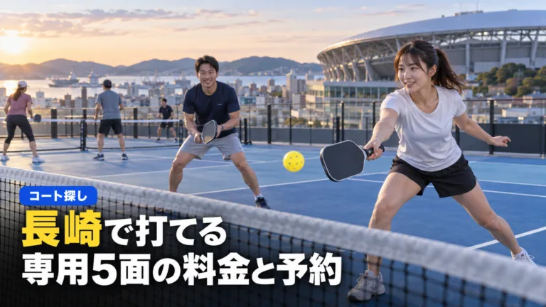 ピックルボール 長崎｜長崎スタジアムシティの専用5面の料金と予約