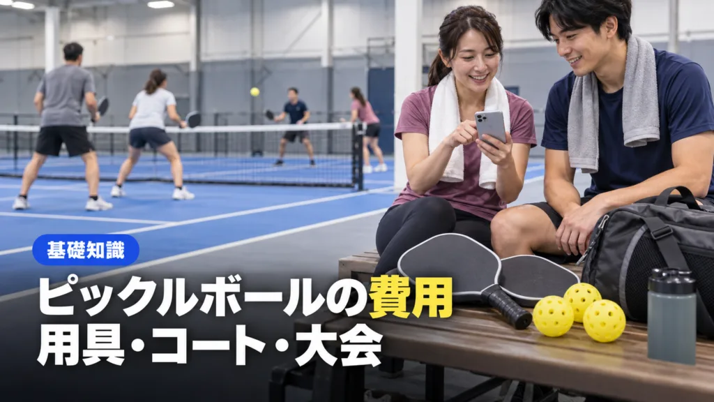 ピックルボールの費用｜用具・コート・体験・大会にかかるお金の例