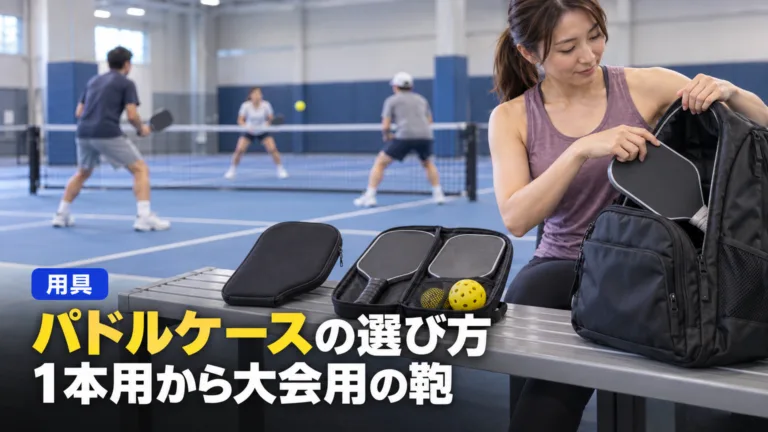 ピックルボール パドルケースの選び方｜カバー・ケース・バッグの3段