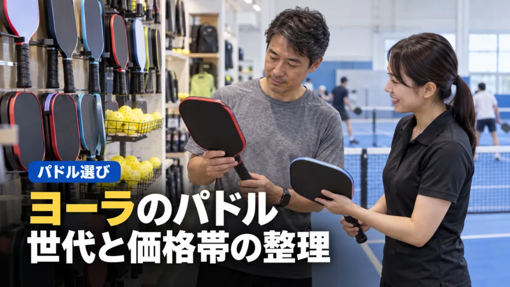 ピックルボール パドル ヨーラ（JOOLA）の製品整理｜世代と価格帯