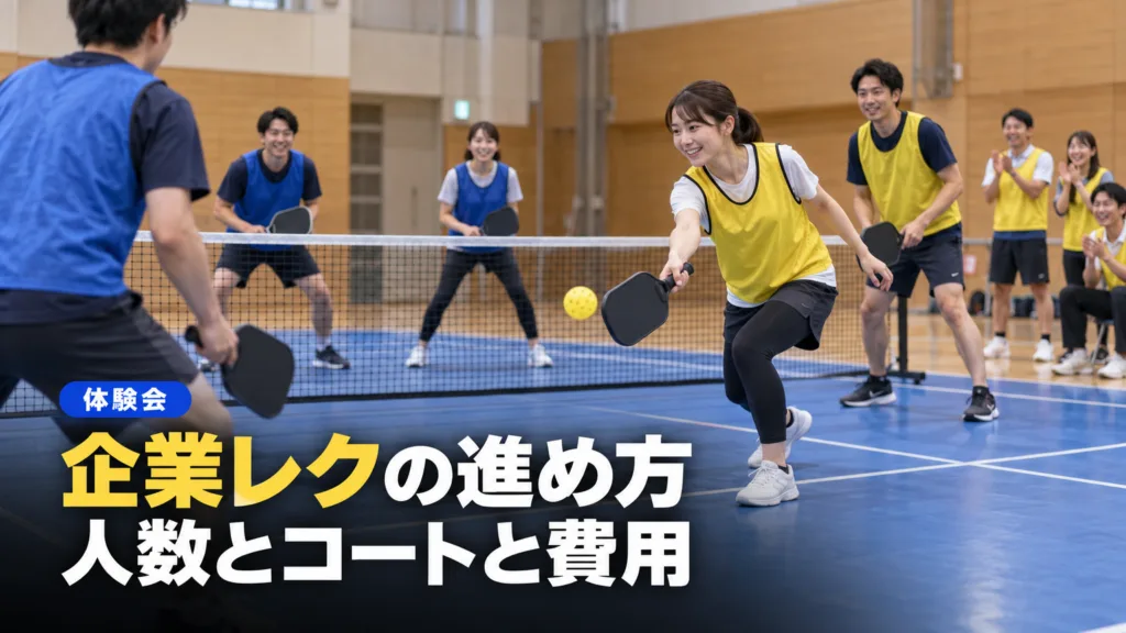 ピックルボール 企業レクの進め方と準備物｜人数とコートと費用