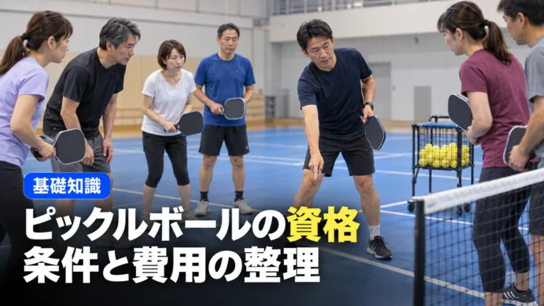 ピックルボールの資格｜コーディネーター・コーチ・審判の条件と費用