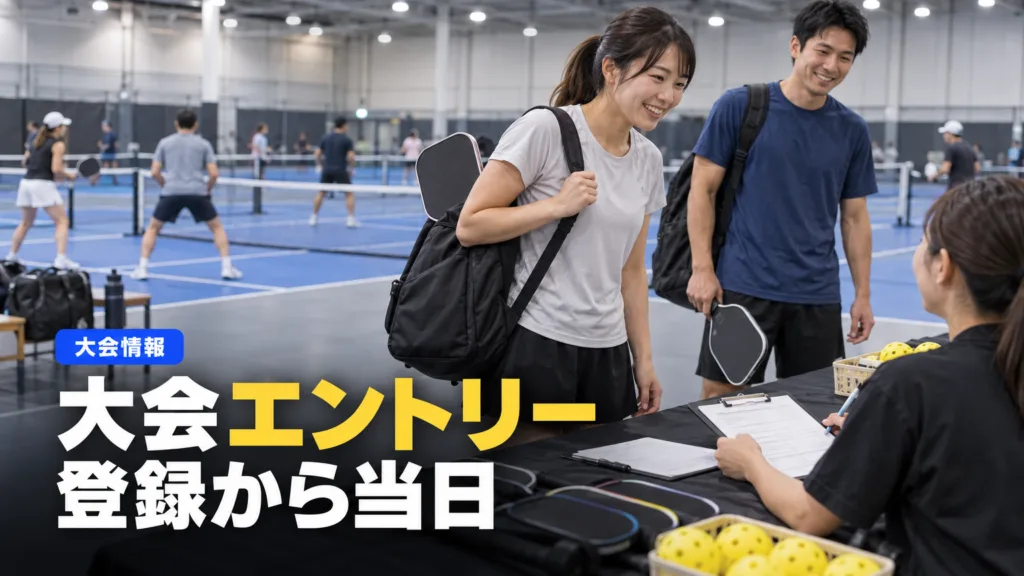 ピックルボール 大会エントリーの手順｜選手登録から当日まで